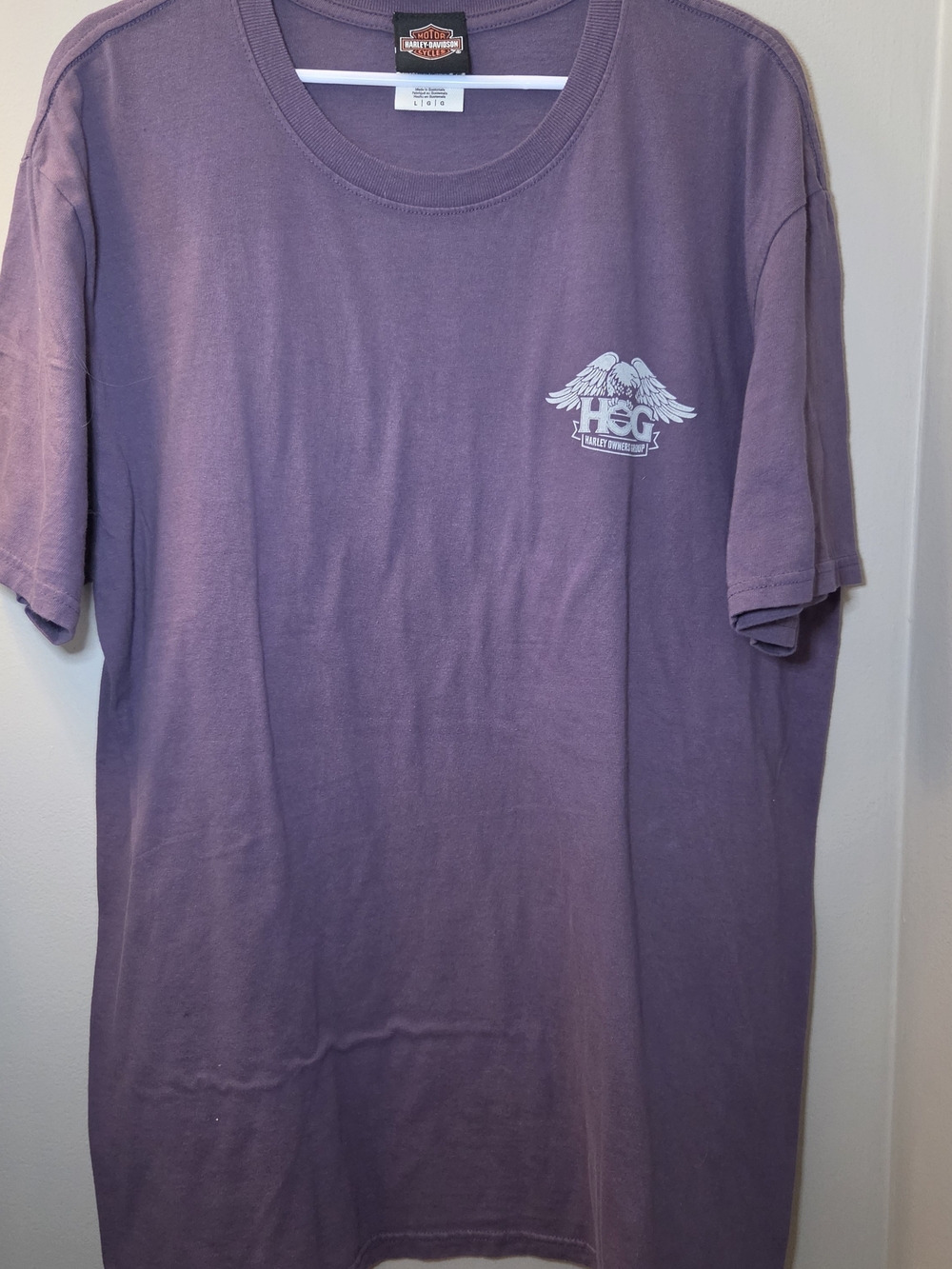 Harley-Davidson Harley Owners Club HOG Purple Short Sleeve T-Shirt Large